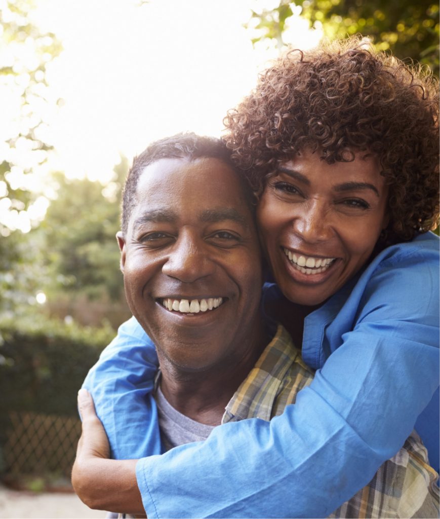 Man and woman living free of heart disease